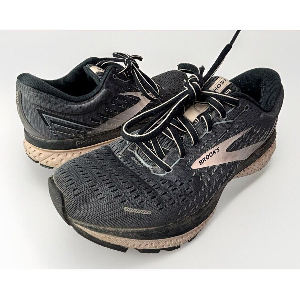 Brooks Ghost 13 Gray Running Shoes Sneakers Womens 8 B 1203381B062‎ Cushion Pink
